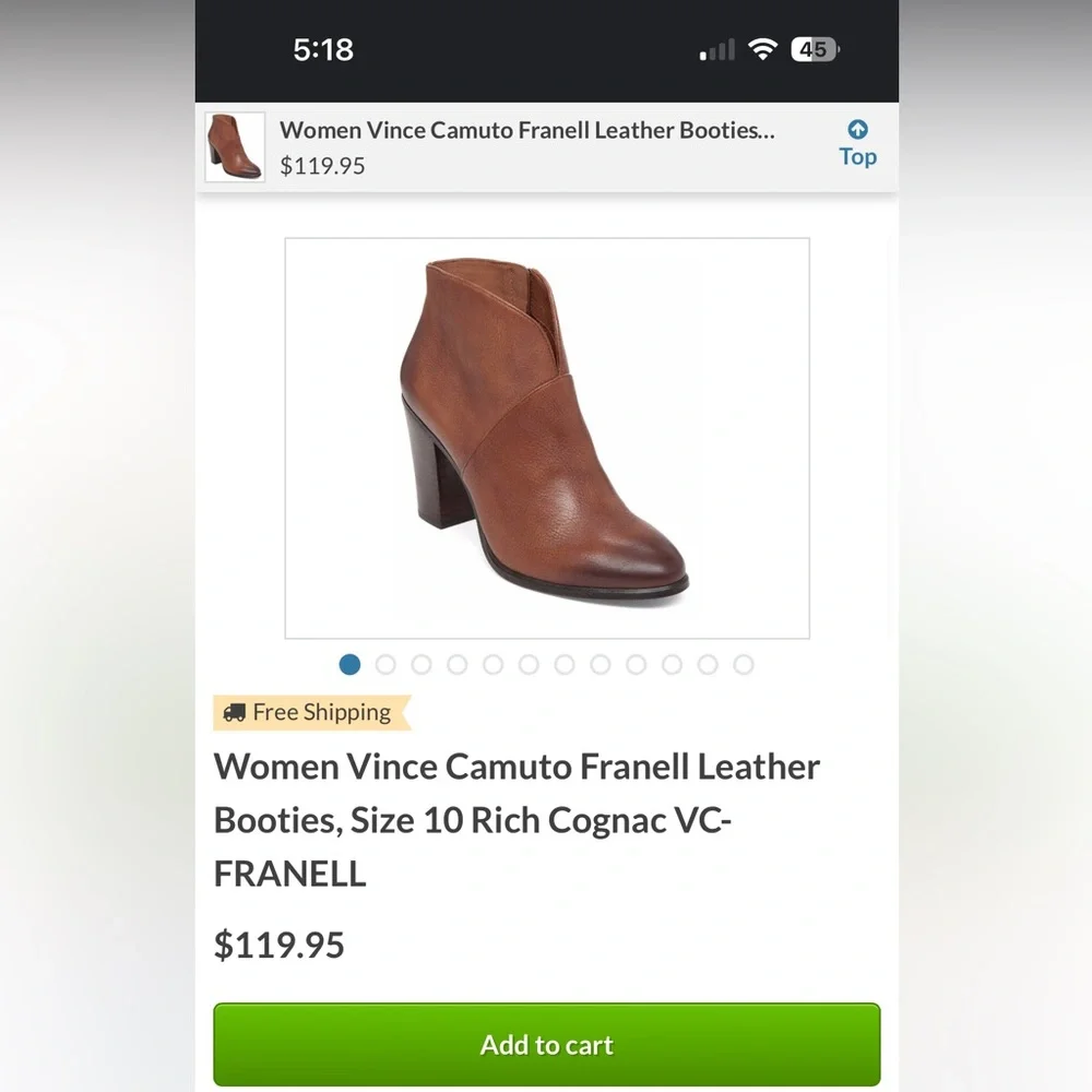 Size 7.5 Vince Camuto booties - Picture 2 of 3